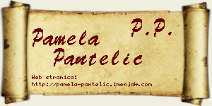 Pamela Pantelić vizit kartica